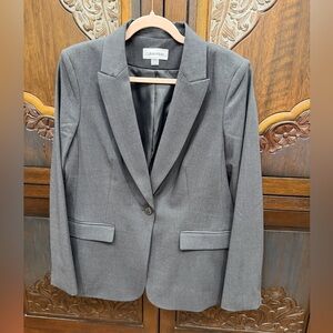 Calvin Klein Women's Charcoal Blazer